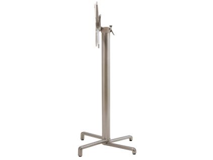 Šedohnědá hliníková stolová sklápěcí podnož Scudo 107 cm