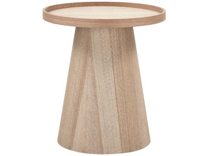 Odkládací stolek Daum 45 cm s dřevěným dekorem