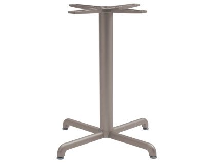 Šedohnědá hliníková stolová podnož Calice 72 cm