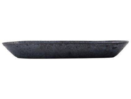 Černá kameninová servírovací miska Pion 35 x 11,5 cm