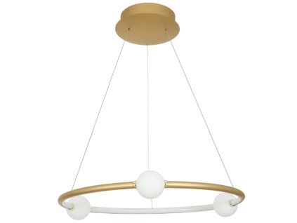 Zlaté závěsné LED světlo Nova Luce Celia 64 cm