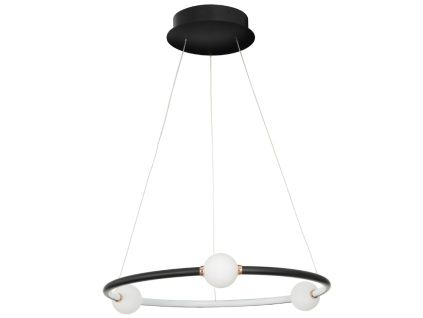 Černé závěsné LED světlo Nova Luce Celia 64 cm