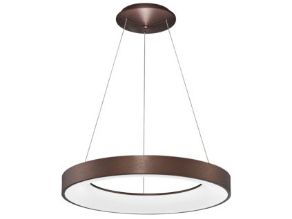 Hnědé závěsné LED světlo Nova Luce Rando Thin 60 cm