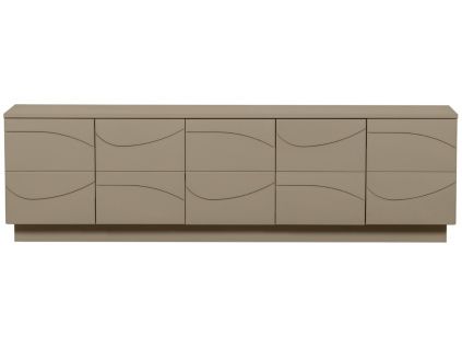 Světle hnědý dřevěný TV stolek Dorick 180 x 40 cm