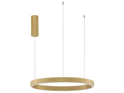 Zlaté závěsné LED světlo Nova Luce Elowen 60 cm