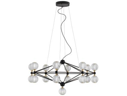 Černé závěsné světlo Nova Luce Belinda 105 cm