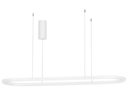 Bílé kovové závěsné LED světlo Nova Luce Cuppe 120 cm