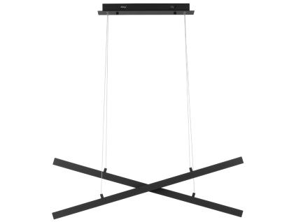 Černé kovové závěsné LED světlo Nova Luce X-line 100 cm
