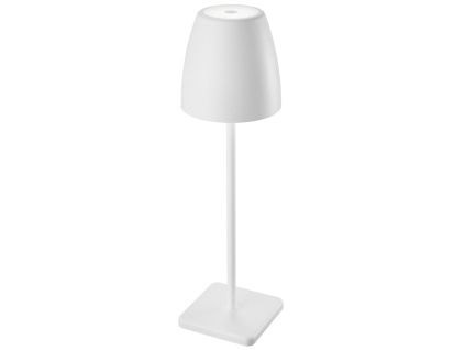 Bílá kovová nabíjecí stolní LED lampa Nova Luce Colt M