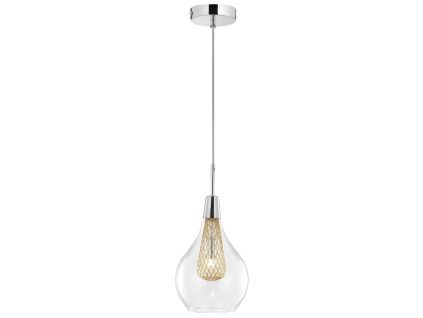 Skleněné závěsné světlo Nova Luce Filo 16 cm