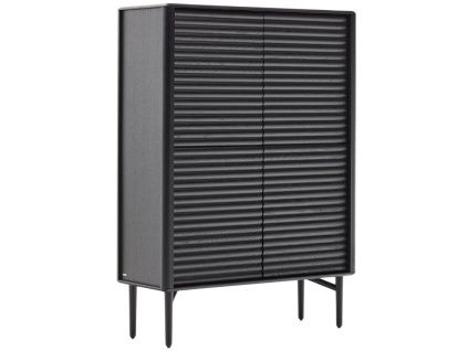 Černá dubová komoda Kave Home Lenon 104,5 x 40 cm