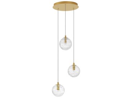 Skleněné závěsné světlo Nova Luce Coen II. 25 cm