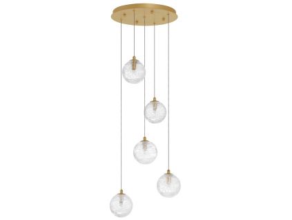 Skleněné závěsné světlo Nova Luce Coen 35 cm