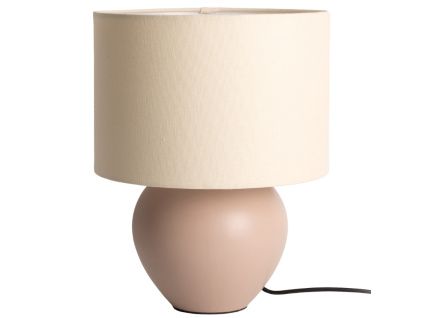Pískově hnědá keramická stolní lampa Taper