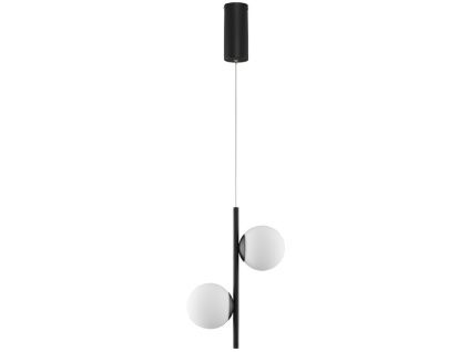 Opálově bílé skleněné závěsné LED světlo Nova Luce Nuvole 28,5 cm