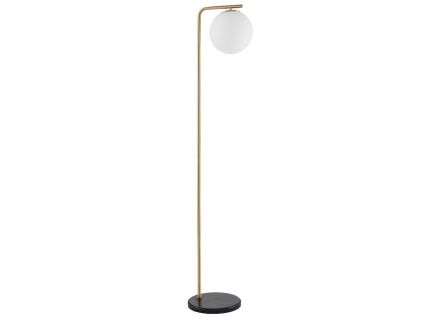 Opálově bílá skleněná stojací lampa Nova Luce Alvarez 140 cm