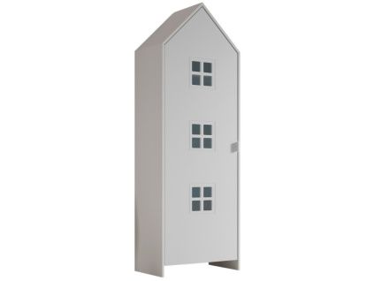 Bílá lakovaná šatní skříň Vipack Casami 171,5 x 57,6 cm