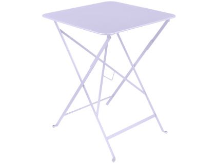 Fialový kovový skládací stůl Fermob Bistro 57 x 57 cm