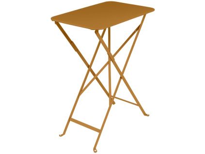 Hnědý kovový skládací stůl Fermob Bistro 37 x 57 cm