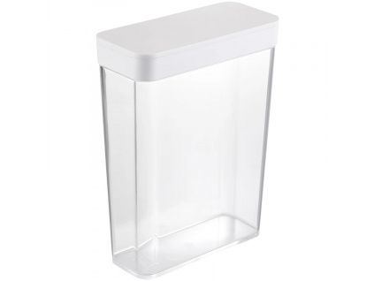 Bílá plastová dóza Yamazaki Tower 2,3 l