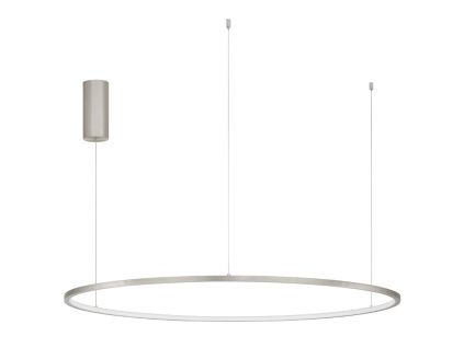 Stříbrné kovové závěsné LED světlo Nova Luce Tarquin 100 cm