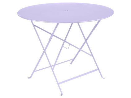 Fialový kovový skládací stůl Fermob Bistro Ø 96 cm