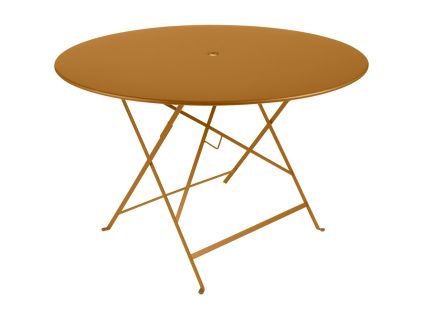 Hnědý kovový skládací stůl Fermob Bistro 117 cm