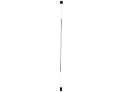 Černé kovové závěsné LED světlo Nova Luce Elettra 7 cm