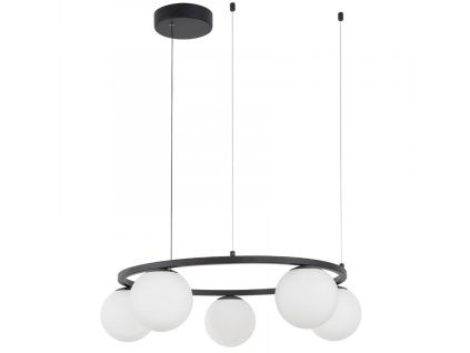 Opálově bílé skleněné závěsné LED světlo Nova Luce Joline 50 cm