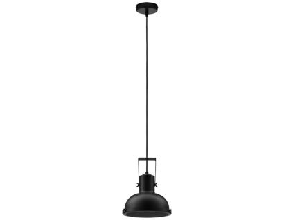 Černé kovové závěsné světlo Nova Luce Ruvi 22 cm