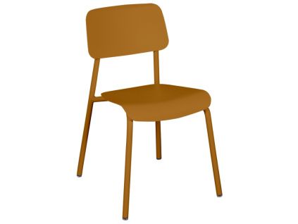 Hnědá hliníková zahradní židle Fermob Studie