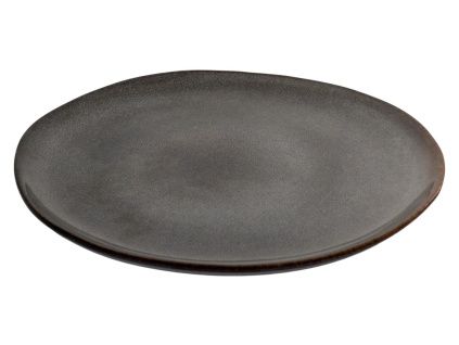 Set čtyř šedohnědých keramických talířů Selly 21 cm