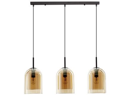 Oranžové skleněné závěsné světlo Nova Luce Velor 70 cm