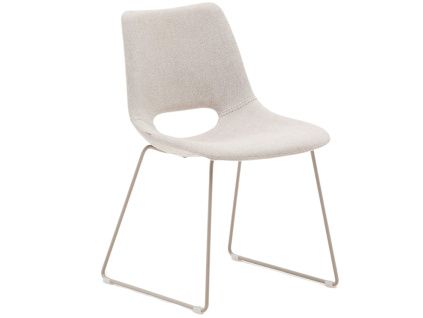 Béžová čalouněná jídelní židle Kave Home Zahara