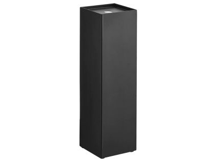 Černý kovový stojan na toaletní papír Yamazaki Tower 38,5 cm