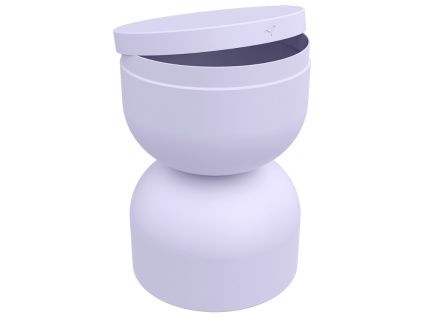 Fialový hliníkový zahradní stolek Fermob Piapolo 32 cm