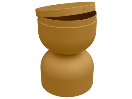 Hnědý hliníkový zahradní stolek Fermob Piapolo 32 cm