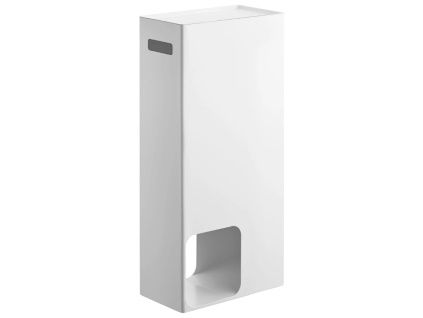 Bílý kovový stojan na toaletní papír Yamazaki Tower 48 cm