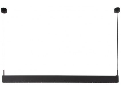 Černé kovové závěsné LED světlo Nova Luce Linear 120,7 cm