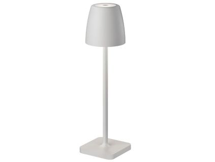 Bílá kovová nabíjecí stolní LED lampa Nova Luce Colt S