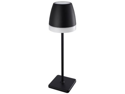Černobílá kovová nabíjecí stolní LED lampa Nova Luce Colt M