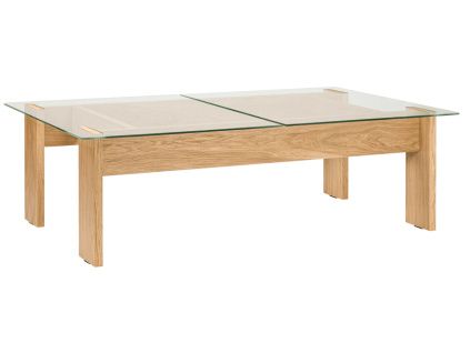 Skleněný konferenční stolek Naiko 132 x 86 cm