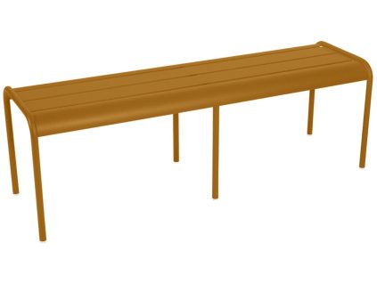 Hnědá kovová lavice Fermob Luxembourg 145 cm