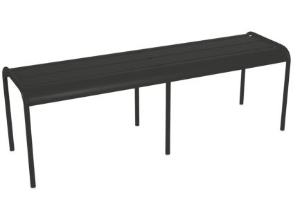 Černá kovová lavice Fermob Luxembourg 145 cm