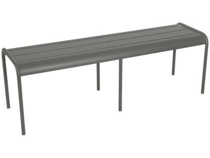 Šedozelená kovová lavice Fermob Luxembourg 145 cm