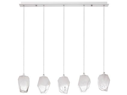Skleněné závěsné světlo Nova Luce Ice 84 cm
