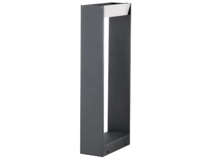 Tmavě šedé kovové venkovní sloupkové LED světlo Nova Luce Twin 60 cm