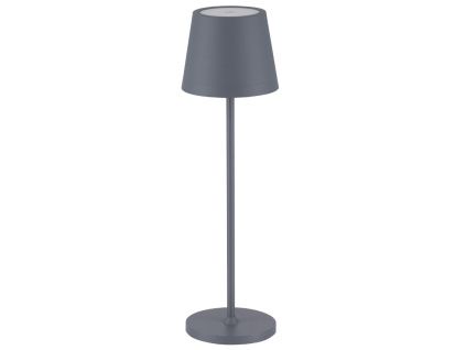 Šedá kovová nabíjecí stolní LED lampa Nova Luce Seina