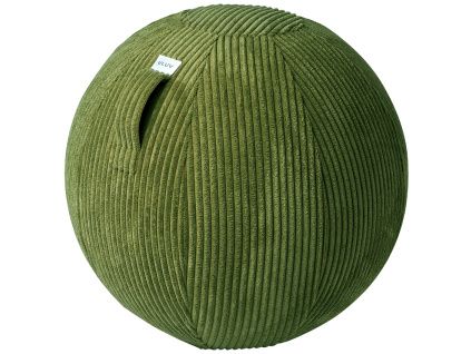 Dětský zelený manšestrový sedací / gymnastický míč VLUV VLIP 55 cm