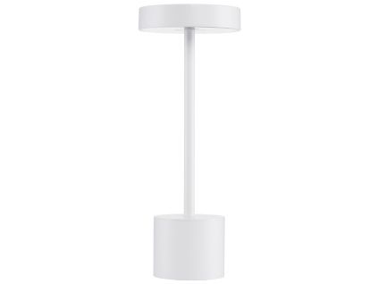 Bílá kovová zahradní stolní LED lampa Nova Luce Fumo